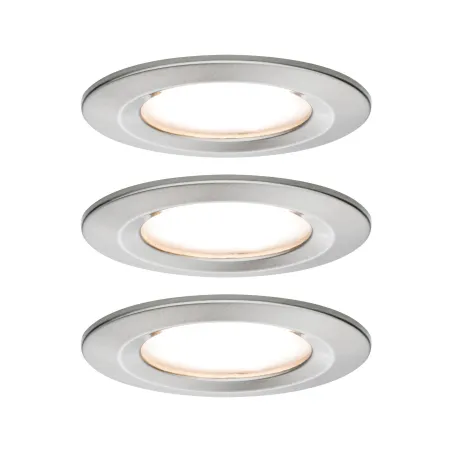 Kit enc Nova Coin 3 niv grad rond fixe LED 3x6,5W 2700K 230V Acier ...