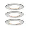 Kit enc Nova Coin 3 niv grad rond fixe LED 3x6,5W 2700K 230V Acier ...