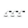Kit enc Nova Coin 3 niv grad rond fixe LED 3x6,5W 2700K 230V Acier ...