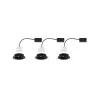 ENC Nova Coin rond orientable LED 3x6,5W 2700K 230V Noir mat/Alu - ...