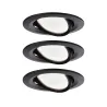 ENC Nova Coin 3 niv grad rond Noir LED 3x6,5W 2700K 230V Noir mat/A...