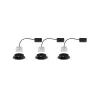 ENC Nova Coin 3 niv grad rond Noir LED 3x6,5W 2700K 230V Noir mat/A...