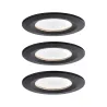 ENC Nova Coin rond fixe LED 3x6,5W 2700K 230V Noir mat/Alu - Pas cher