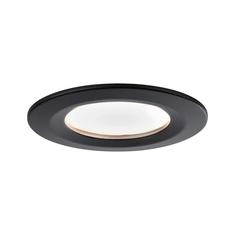 ENC Nova Coin rond fixe LED 3x6,5W 2700K 230V Noir mat/Alu - Pas cher