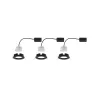 ENC Nova Coin 3 niv grad rond fixe LED 3x6,5W 2700K 230V Noir mat/A...
