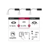 ENC Choose Lot 3 Coin Easy-Dim LED 3x6,5W 630lm 2700K 51mm synthéti...