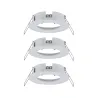ENC Choose 3 spots fixes max 3x10W Blanc dépoli alu 230V 51mm - Pas...