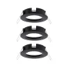 ENC Choose 3 spots fixes max 3x10W Noir mat alu 230V 51mm - Pas cher