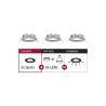 ENC Choose 3 spots fixes max 3x10W Acier bros alu 230V 51mm - Pas cher