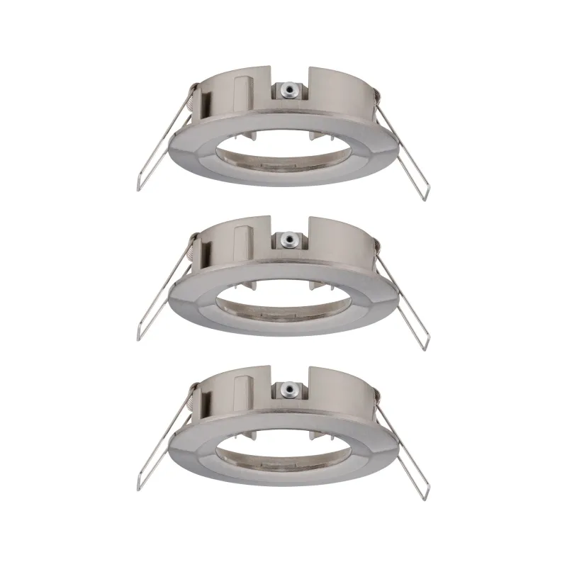 ENC Choose 3 spots fixes max 3x10W Acier bros alu 230V 51mm - Pas cher