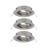 ENC Choose 3 spots orientables max 3x10W 230V 51mm acier bros alu -...
