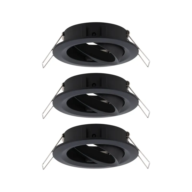 ENC Choose 3 spots orientables max 3x10W 230V 51mm Noir mat alu - P...