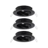 ENC Choose 3 spots orientables max 3x10W 230V 51mm Noir mat alu - P...