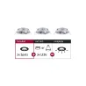 ENC Choose 3 spots orientables max 3x10W 230V 51mm Chrome alu - Pas...