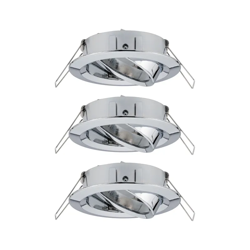 ENC Choose 3 spots orientables max 3x10W 230V 51mm Chrome alu - Pas...
