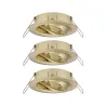ENC Choose 3 spots orientables max 3x10W 230V 51mm laiton bros alu ...