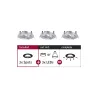 ENC Choose 3 spots orientables max. 3x10W 230V 51mm alu tourné alu ...