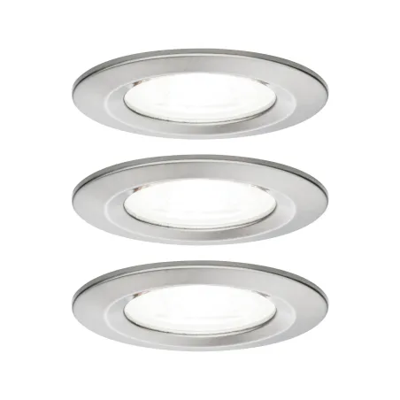 Kit enc Nova rd fixe LED IP44 3x6,5W 4000K 230V GU10 51mm Acier bro...