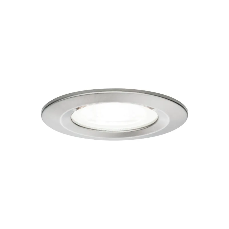 Kit enc Nova rd fixe LED IP44 3x6,5W 4000K 230V GU10 51mm Acier bro...