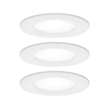 Kit enc Nova rd fixe LED IP44 3x6,5W 4000K 230V GU10 51mm Blanc dép...