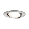 Kit enc Nova rd orientable LED 1x6,5W 2700K 230V GU10 51mm Acier br...