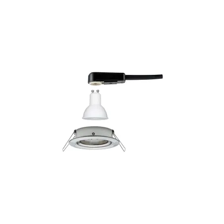 Kit enc Nova rd orientable LED 1x6,5W 2700K 230V GU10 51mm Acier br...