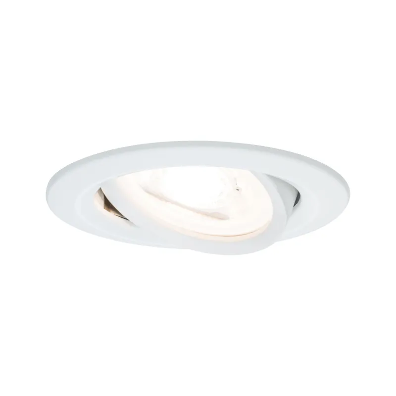 Kit enc Nova rd orientable LED 1x6,5W 2700K 230V GU10 51mm Blc dépo...
