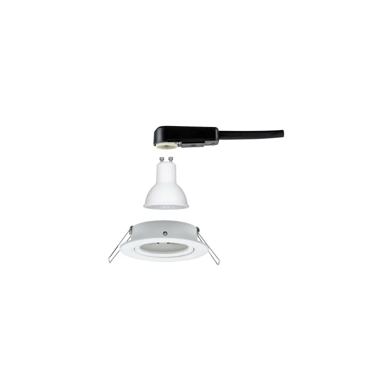 Kit enc Nova rd orientable LED 1x6,5W 2700K 230V GU10 51mm Blc dépo...