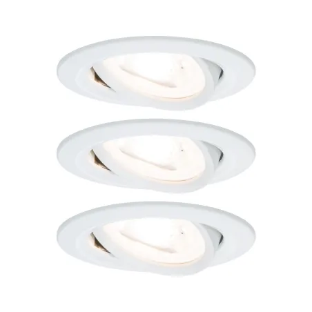 Kit enc Nova rd orientable LED 3x6,5W 2700K 230V GU10 51mm Blc dépo...