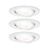 Kit enc Nova rd orientable LED 3x6,5W 2700K 230V GU10 51mm Blc dépo...