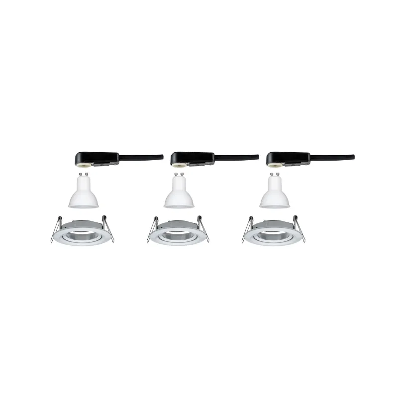 Kit enc Nova rd orientable LED 3x6,5W 2700 K 230V GU10 51mm alu tou...