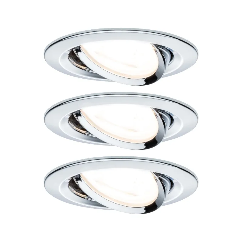 Kit enc Nova rd orientable LED 3x6,5W 2700K 230 V GU10 51 mm chrome...