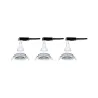 Kit enc Nova rd orientable LED 3x6,5W 2700K 230 V GU10 51 mm chrome...