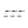 Kit enc Nova carré orientable LED 3x6,5W 2700 K 230V GU10 51mm Alu ...