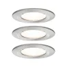 Kit enc Nova rd fixe LED IP44 3x6,5W 2700K 230V GU10 51mm Acier bro...