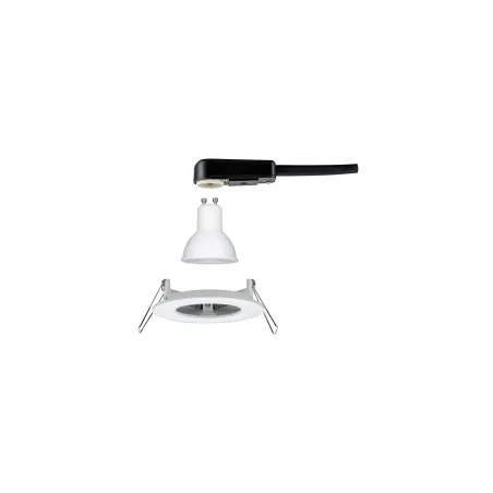 Kit enc Nova rd fixe LED IP44 1x6,5W 2700K 230V GU10 51mm Blc dépol...