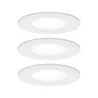 Kit enc Nova rd fixe LED IP44 3x6,5W 2700K 230V GU10 51mm Blc dépol...