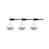 Kit enc Nova rd fixe LED IP44 3x6,5W 2700 K 230V GU10 51mm alu tour...