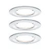 Kit enc Nova rd fixe LED IP44 3x6,5W 2700K 230 V GU10 51 mm chrome/...