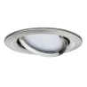 Kit enc Nova Coin rond orientable LED 1x6,5W 2700K 230V Acier bross...