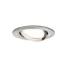 Kit enc Nova Coin rond orientable LED 3x6,5W 2700K 230V Acier bross...
