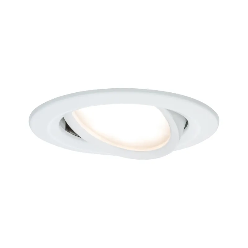 Kit enc Nova Coin rond orientable LED 1x6,5 W 2700 K 230 V blc dép/...