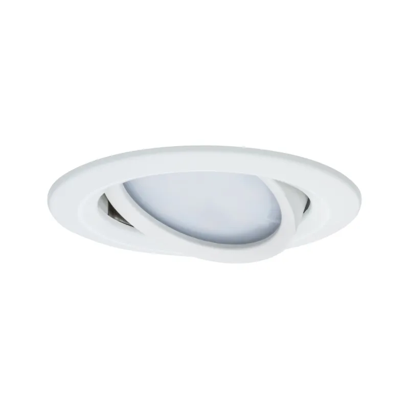 Kit enc Nova Coin rond orientable LED 3x6,5W 2700K 230V Blc dép/Alu...