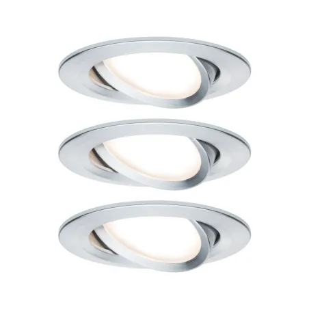 Kit enc Nova Coin rond orientable LED 3x6,5W 2700K 230V Alu tourné ...