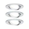 Kit enc Nova Coin rond orientable LED 3x6,5W 2700K 230V Alu tourné ...