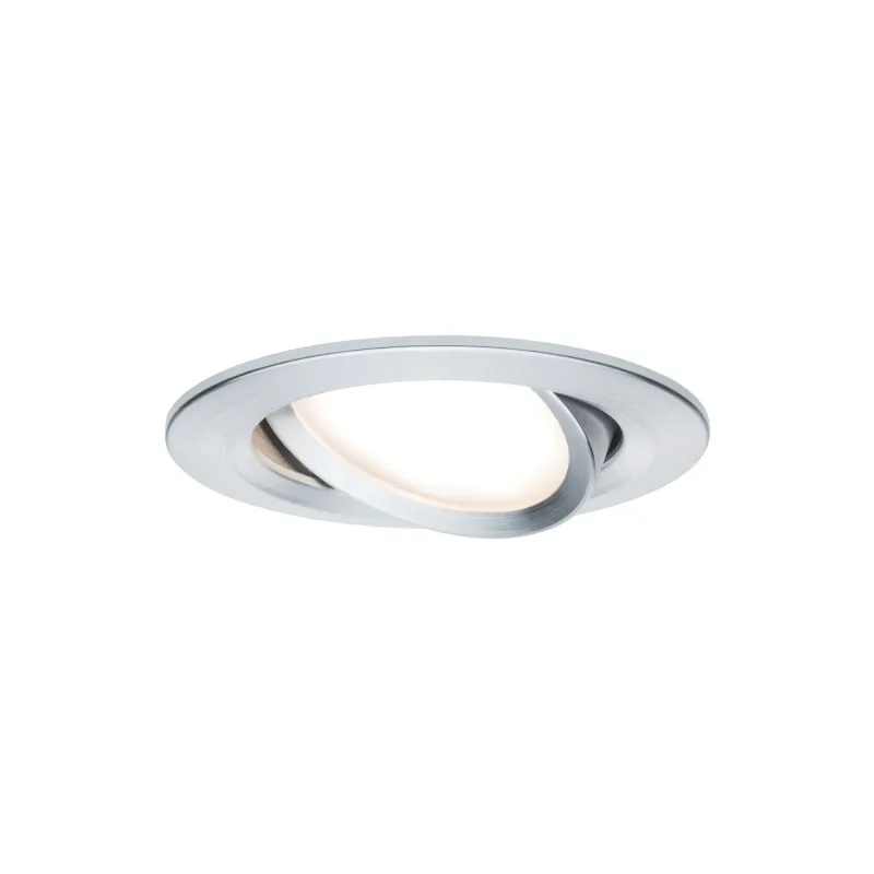 Kit enc Nova Coin rond orientable LED 3x6,5W 2700K 230V Alu tourné ...