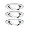 Kit enc Nova Coin rond orientable LED 3x6,5 W 2700 K 230V Chrome/Al...