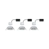Kit enc Nova Coin rond orientable LED 3x6,5 W 2700 K 230V Chrome/Al...