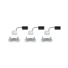 Kit enc Nova Coin carré orientable LED 3x6,5W 2700K 230V Alu tourné...