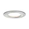 Kit enc Nova Coin rond fixe LED 1x6,5W 2700K 230V Acier brossé/Alu ...